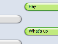 iPhone Text Message Screen
