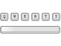 CSS QWERT Keyboard