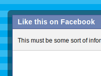 CSS3 Facebook Modal Box