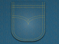 CSS3 Jeans Pocket