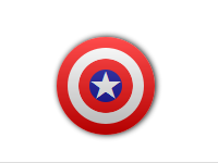Captain America's shield CSS