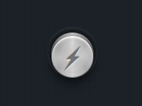 The Incredible Brushed Metal Electric Button