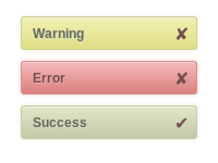 Simple and Soothing CSS3 Notifications