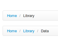 Twitter Bootstrap CSS3 Only Breadcrumbs