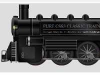 Pure CSS3 Classic Train