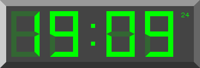 CSS lcd clock