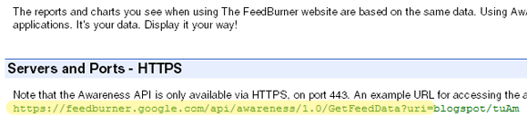Feedburner API