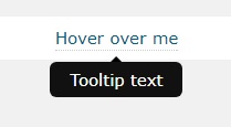 tooltip hover example